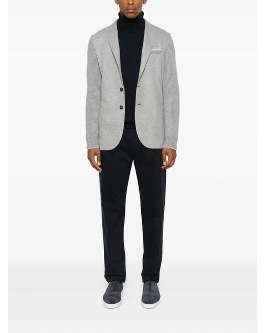 Roberto Collina Black Turtleneck Merino Wool Sweater for men