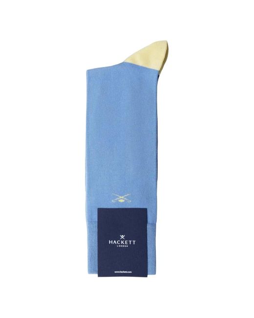 Hackett Blue Colour-Block Socks for men
