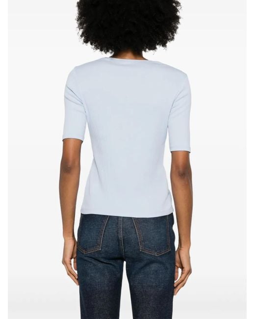 Vince リブ Tシャツ White
