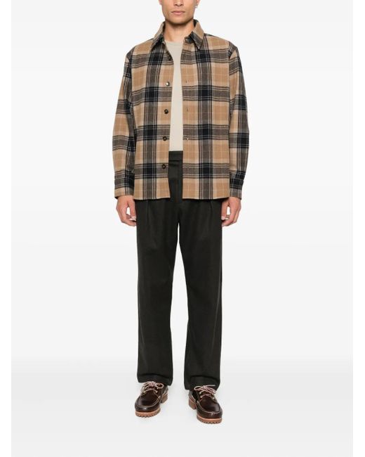 A.P.C. Gray Pleated Trousers for men