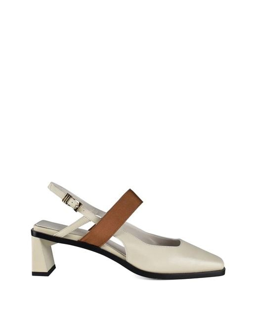 ANEST COLLECTIVE White Textured Strap Sandals