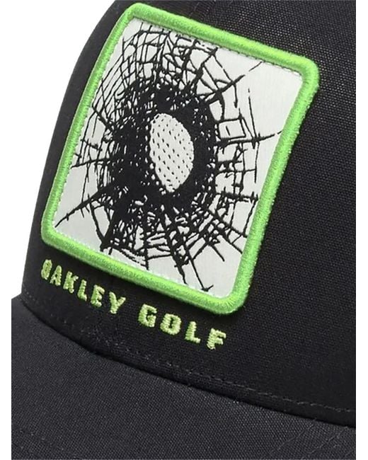 Oakley Black Performance Patch Baseball Cap for men
