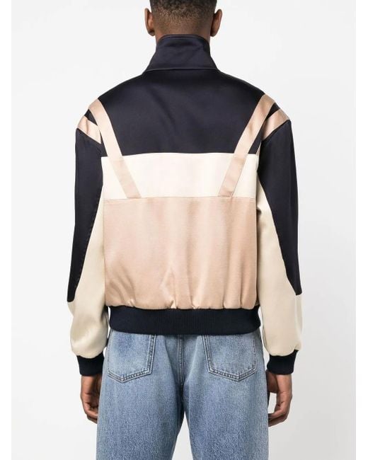 Saint Laurent Multicolor Paneled Track Jacket for men