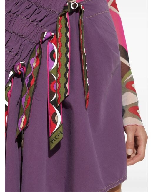 Minifalda Vivara estampada Emilio Pucci de color Purple