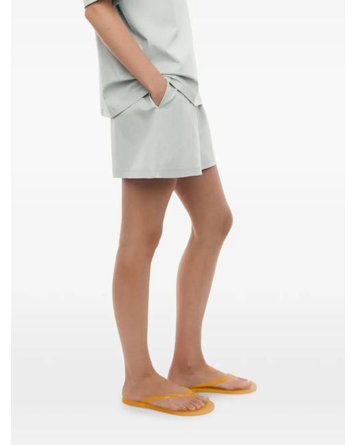 12 STOREEZ Blue Mica Mercerised Cotton Shorts