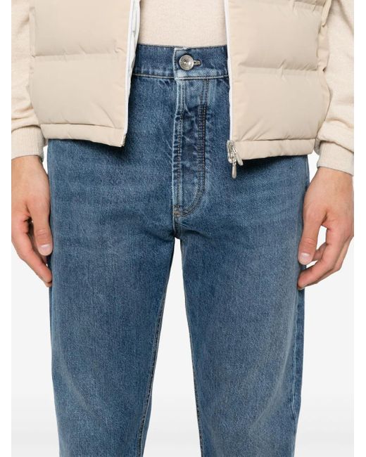 メンズ Brunello Cucinelli ロゴ ジーンズ Blue