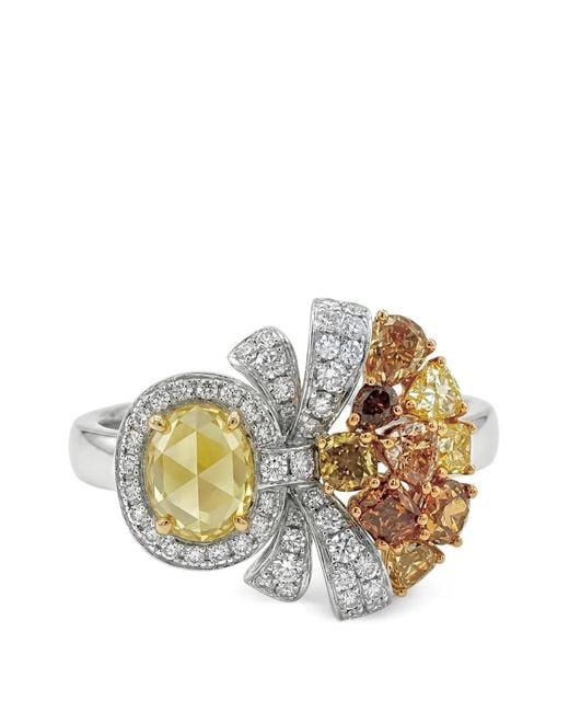 HYT Jewelry Metallic Bow Diamond Ring