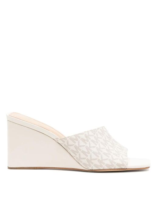 Michael Kors White Merriam Pumps