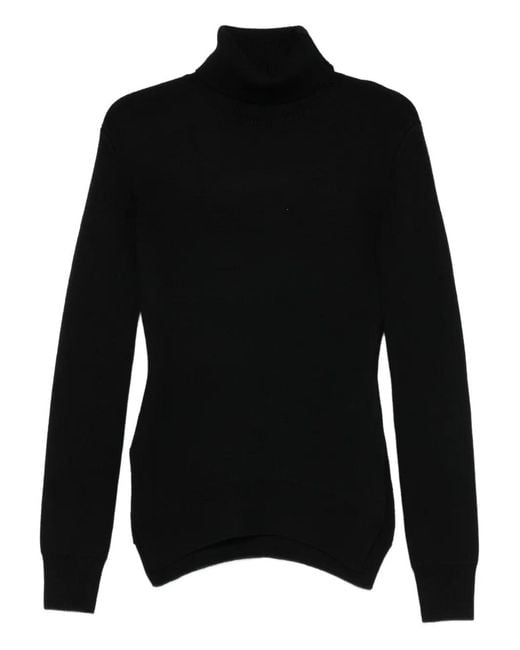 Totême Black High-Neck Sweater