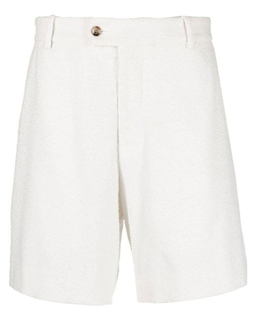 Amiri Straight-leg Tailored Shorts in White for Men | Lyst