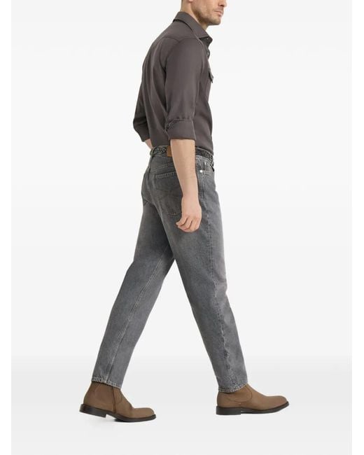 Brunello Cucinelli メンズ グレー アイコニックフィット デニムパンツ
