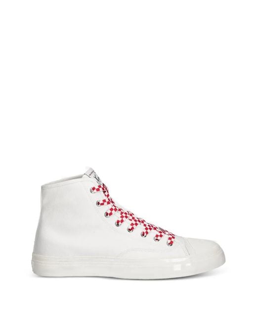 KENZO Pink Hoshi High-Top Check Sneakers for men
