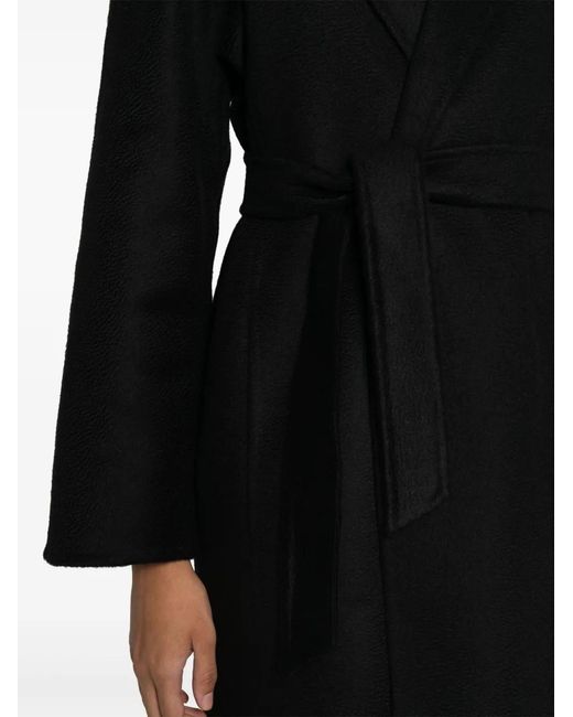 Max Mara Kasjmier Jas in het Black