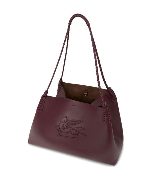 Etro Purple Large Libra Tote Bag