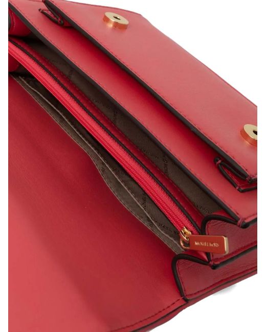 MICHAEL Michael Kors Red Schultertasche mit Webmuster