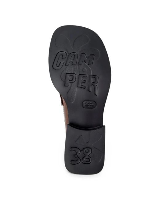 Camper Black Twins Fringed Loafers