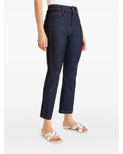 Cinq À Sept Cropped Broek in het Blue