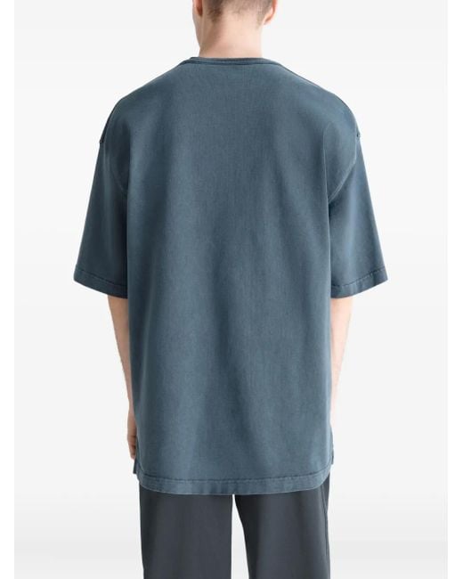 Lemaire Blue Chest-Pocket Short-Sleeve T-Shirt for men