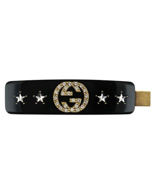 Gucci ダブルg ヘアクリップ Black