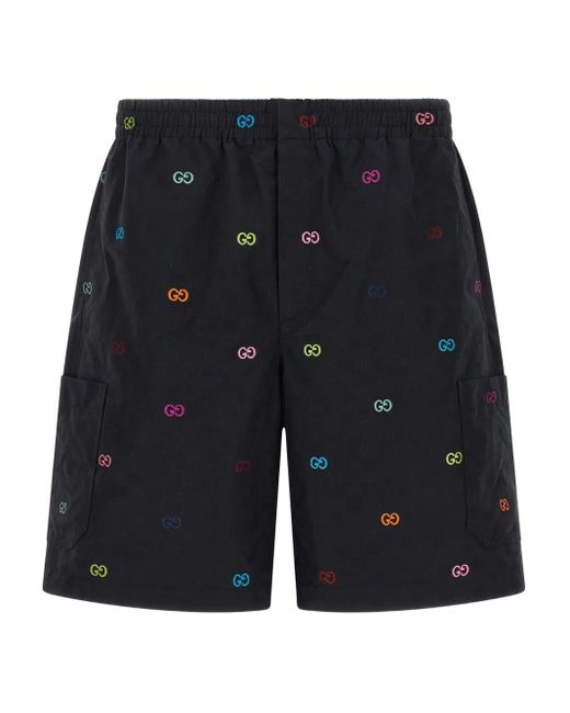 Gucci Ripstop Bermuda Shorts in het Blue voor heren