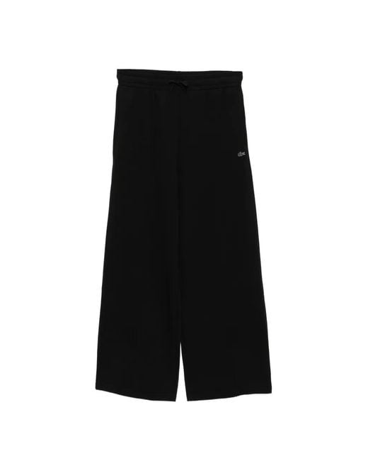 Lacoste Black Jersey Track Pants