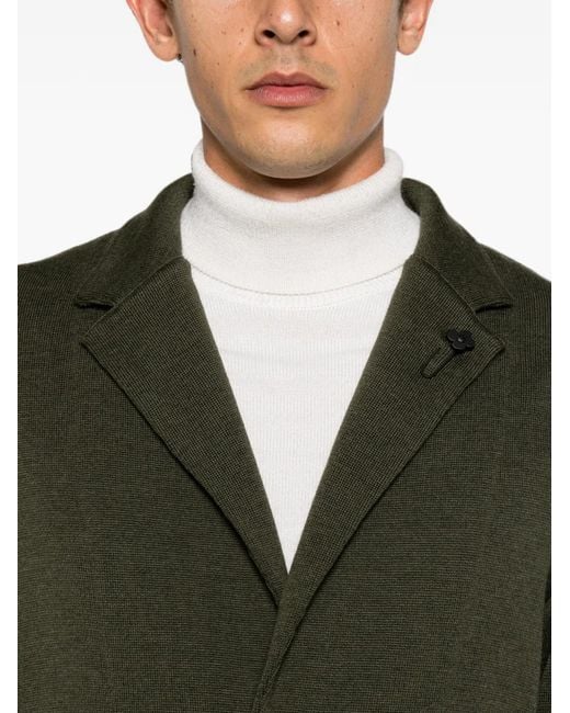 Lardini Green Button-Fastening Blazer for men