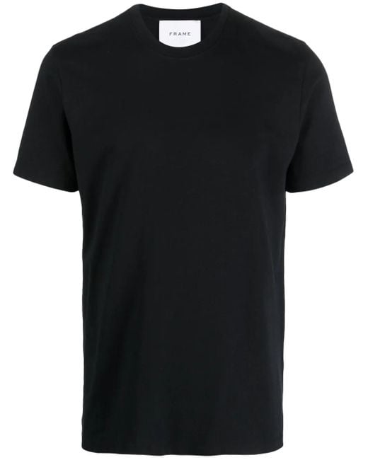 FRAME Black Crew Neck T-Shirt for men