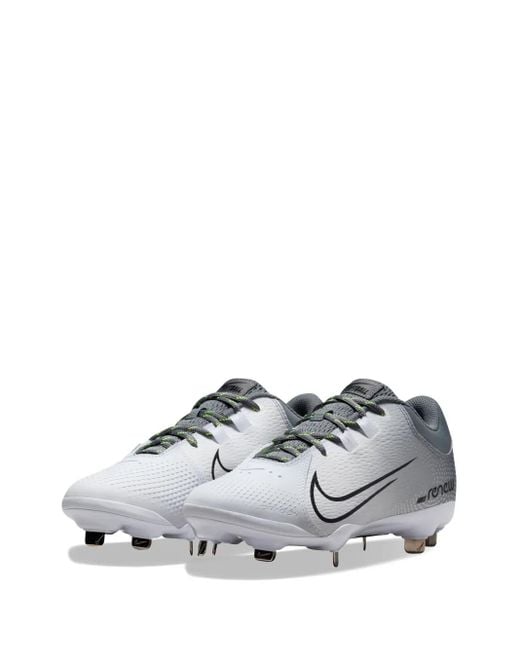 Nike Gray Hyperdiamond 4 Pro "Cool/ /Volt" Sneakers