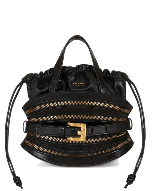 Balmain Shuffle Mini-Shopper Met Rits in het Black