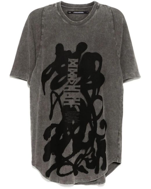 メンズ Julius Jd グラフィティ Tシャツ Black