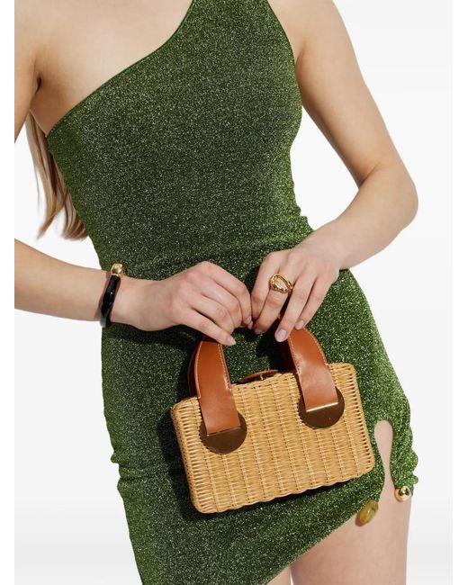 Rodo Brown Sac Cabas En Raphia