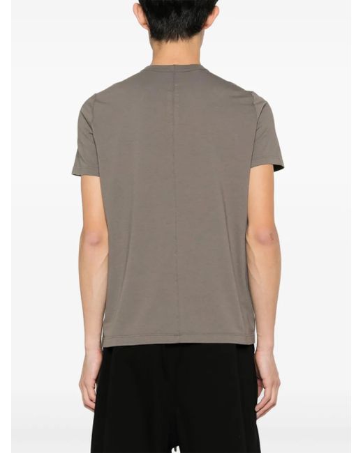 Rick Owens Gray Short Level T Organic Cotton T-Shirt for men