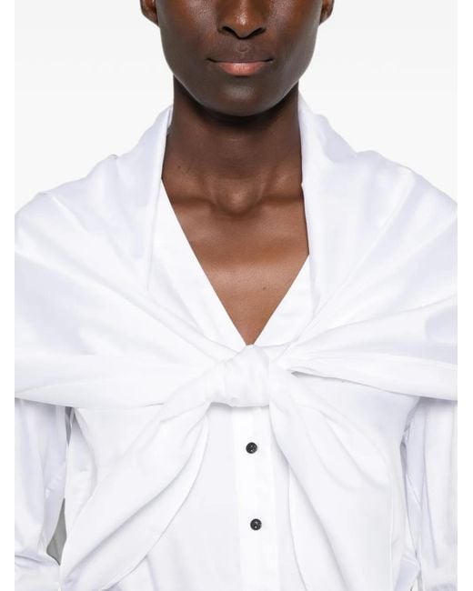TOVE White Nia Draped Top