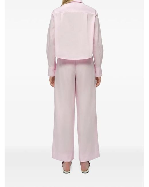 Jonathan Simkhai Pink Arden Pull-On Trousers