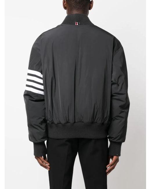 メンズ Thom Browne 4bar ボンバージャケット Black