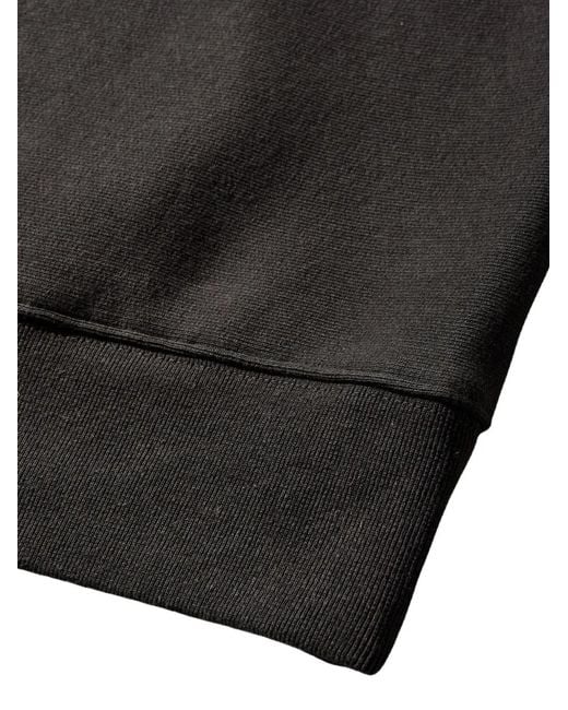 Stussy Black Graphic-Sleeve Hoodie for men