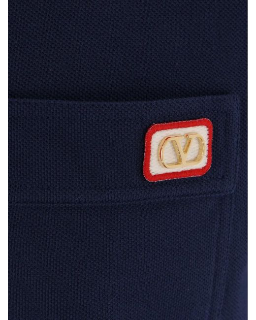 Valentino Garavani Blue Vlogo Polo Shirt for men