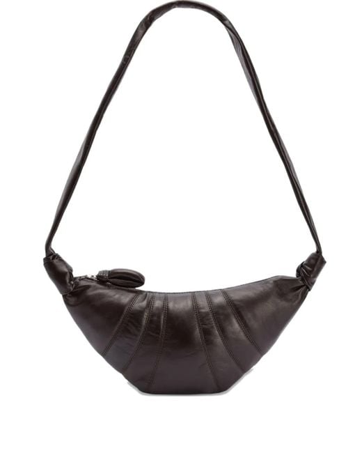 Lemaire Metallic Croissant Leather Shoulder Bag for men
