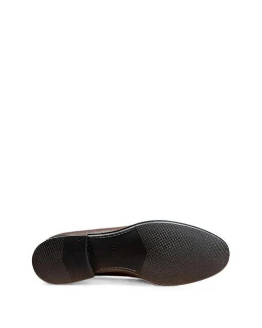 Boss Brown Colcy Cap-Toe Derby Shoes for men