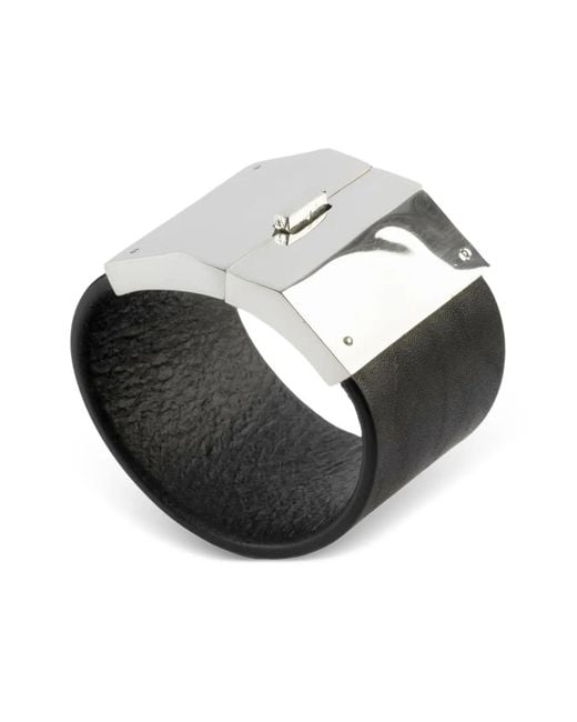 Parts Of 4 Gray Box Lock Sterling Bracelet