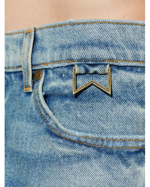 Rhude Blue Straight Jeans for men