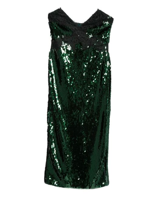retrofte Ellen Sequin Lace Midi Dress in Green | Lyst