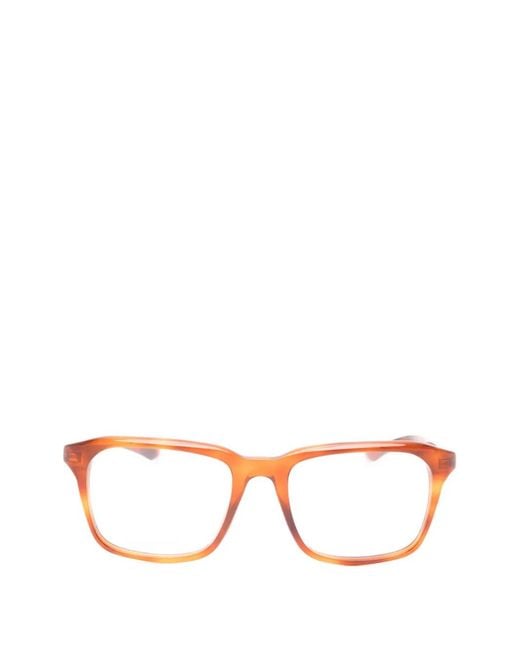 Gucci Brown Brille Mit Eckigem Gestell
