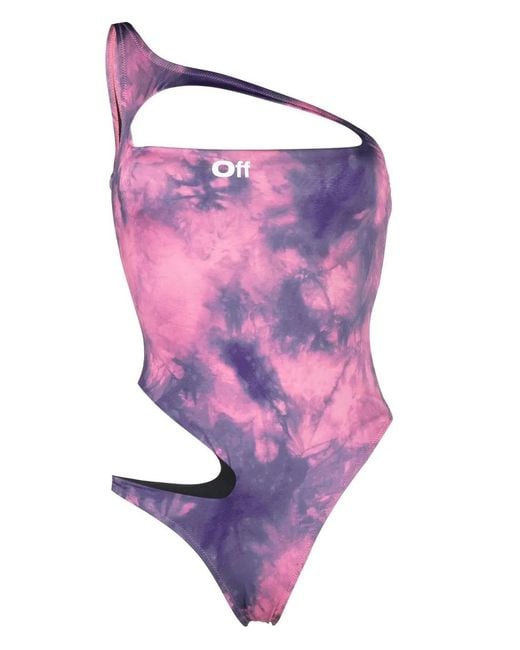 Off-White c/o Virgil Abloh Purple Off- Swimwear