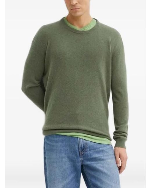 American Vintage Green Raxow Round-Neck Wool-Blend Sweater for men