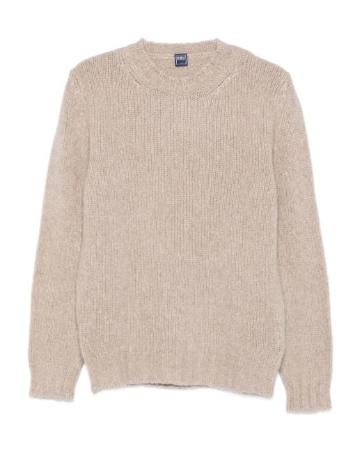 メンズ Fedeli クルーネック セーター Natural