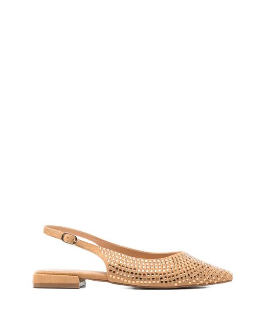 Keys Natural Pointed-Toe Sandals