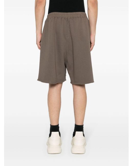 Rick Owens Gray Long Boxers Organic Cotton Shorts for men