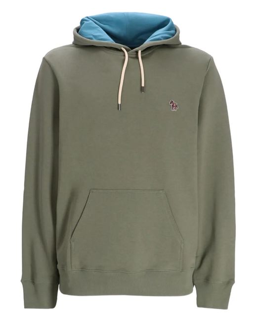 Paul Smith Green Logo Patch Hoodie for men