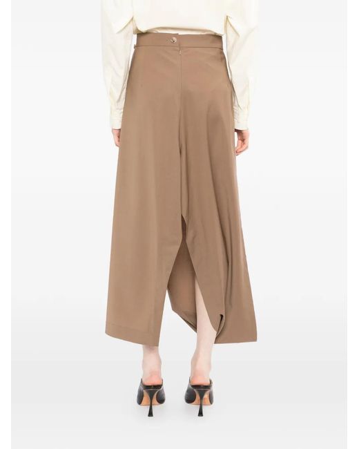 Litkovskaya Natural Asymmetric-Hem Skirt